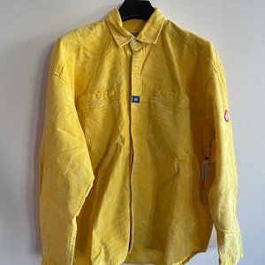 Cav Empt Yellow Corduroy Long Sleeve Button Up XL